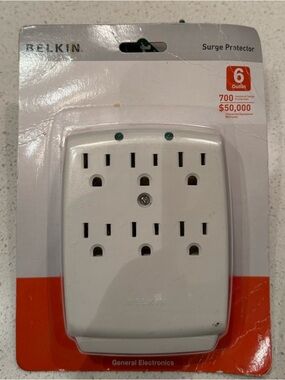 Belkin 6-Outlet SurgeMaster Wall Mount Surge Protector